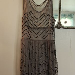 Free people! Beaded Mini slip dress